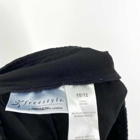 Danskin Bottoms Freestyle By Danskin Black Spandex Shorts Sz 12